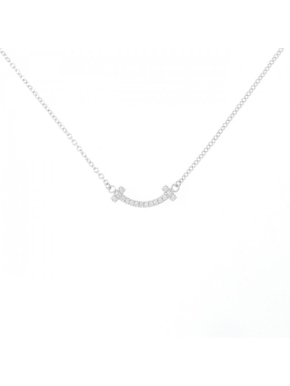 Tiffany & Co T Smile Mini Necklace